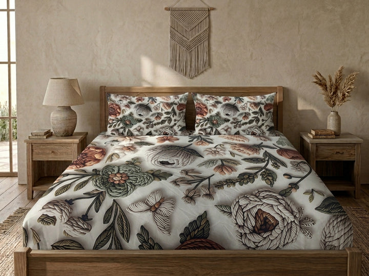 3D Bedsheet- Floral Pastel