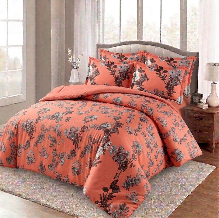 Duvet Set-Rosey Floral 6-Pcs