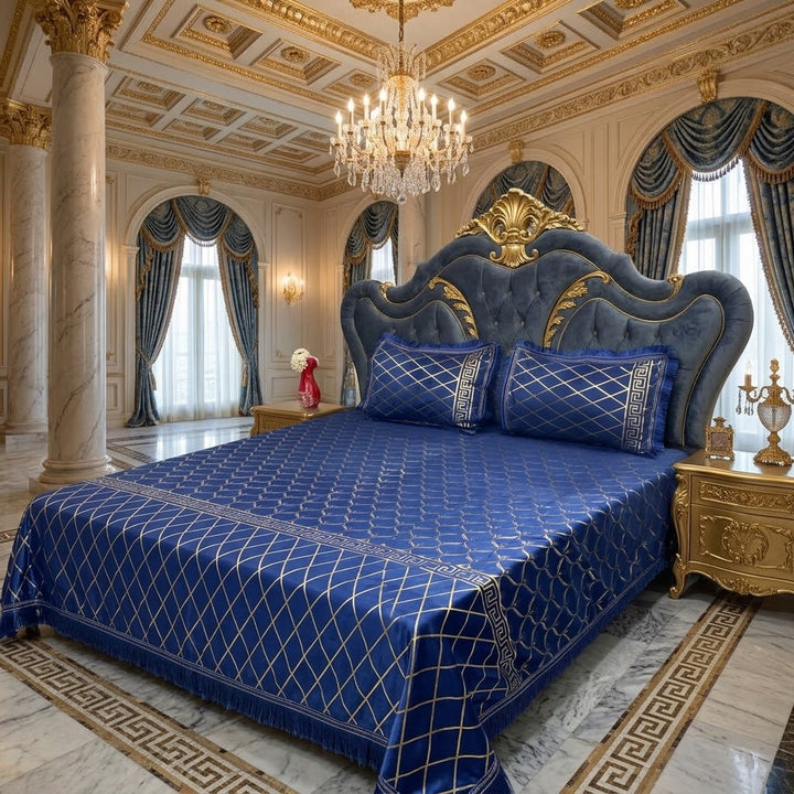 Velvet Blue -3Pcs -Textures