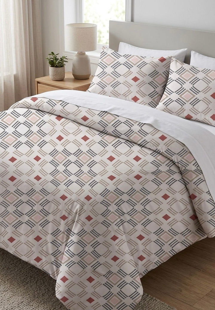 Grid n Rust -Cotton