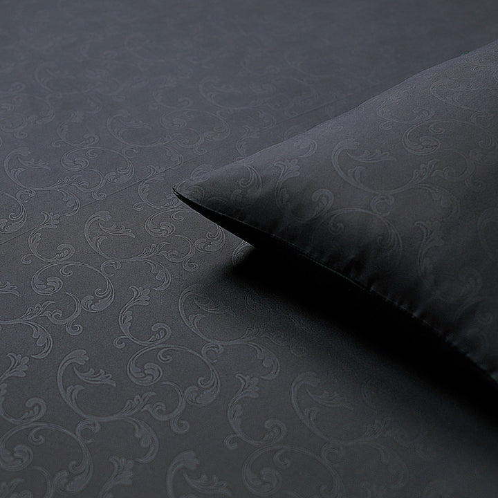 Smoke Grey - Fitted Sheet Set - King Cotton Punch