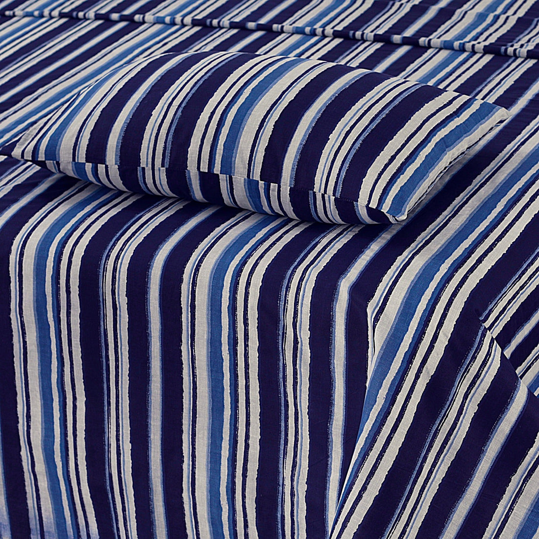 Pure Strips  3Pcs Cotton Printed Cotton Punch