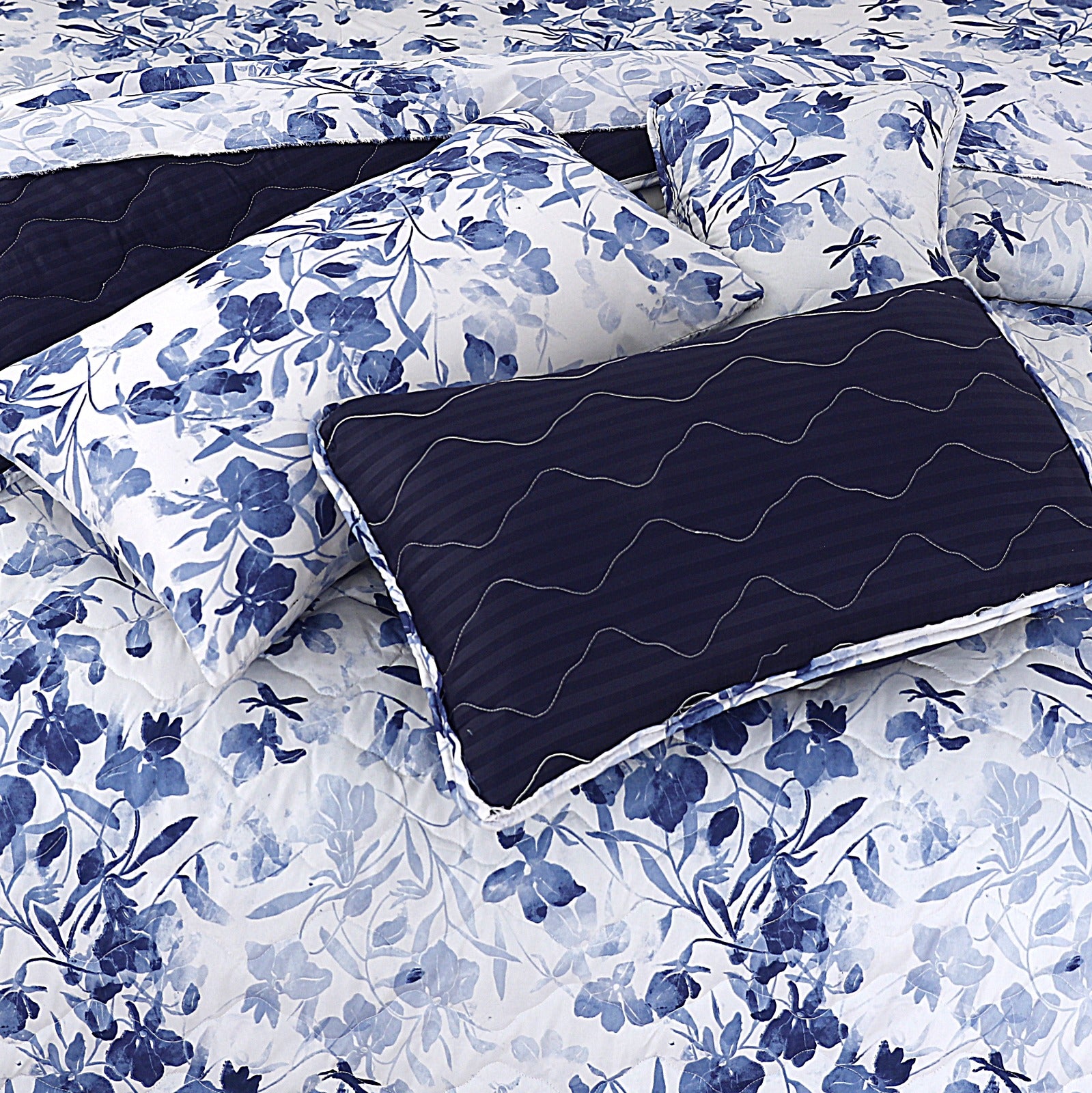 Navy Floral-7 Pcs