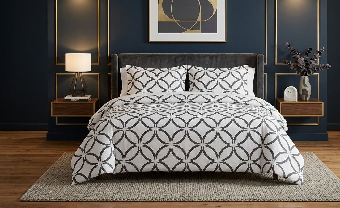 Charcoal Circle -Cotton