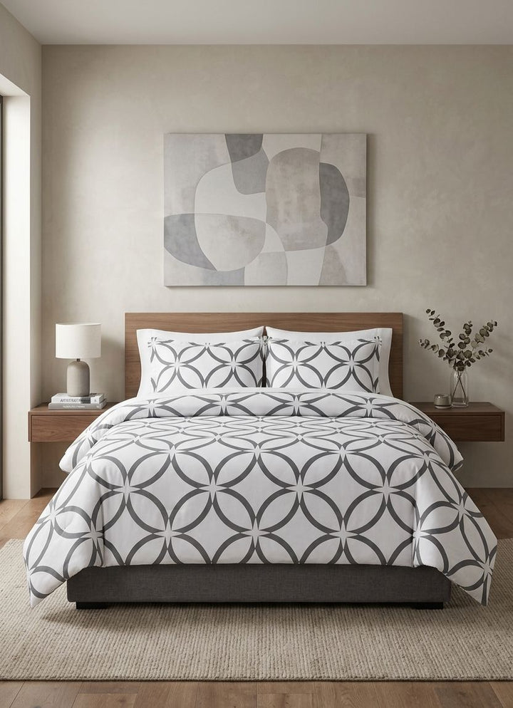 Charcoal Circle -Cotton