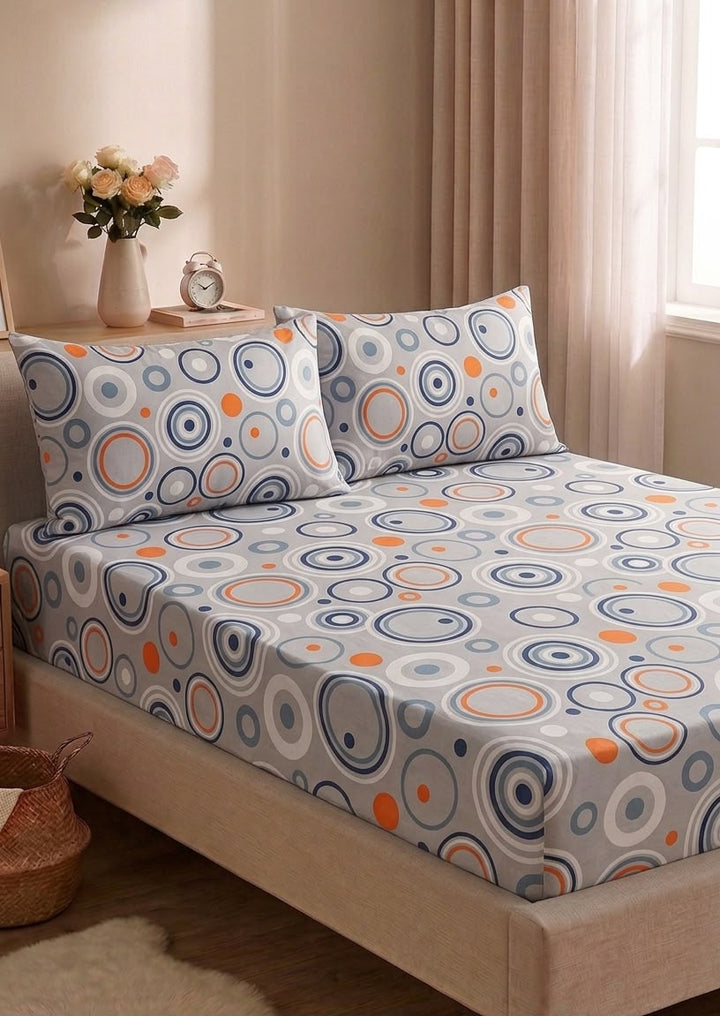 Motion Circle 02- Fitted Sheet Set